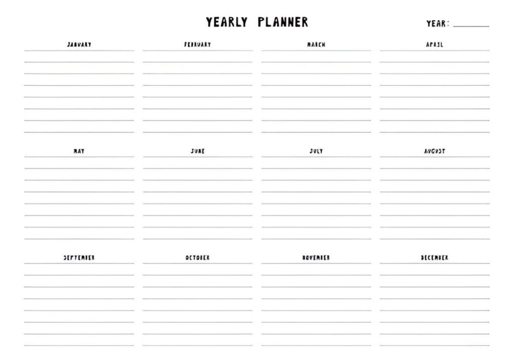Class Attendance Yearly Excel Template