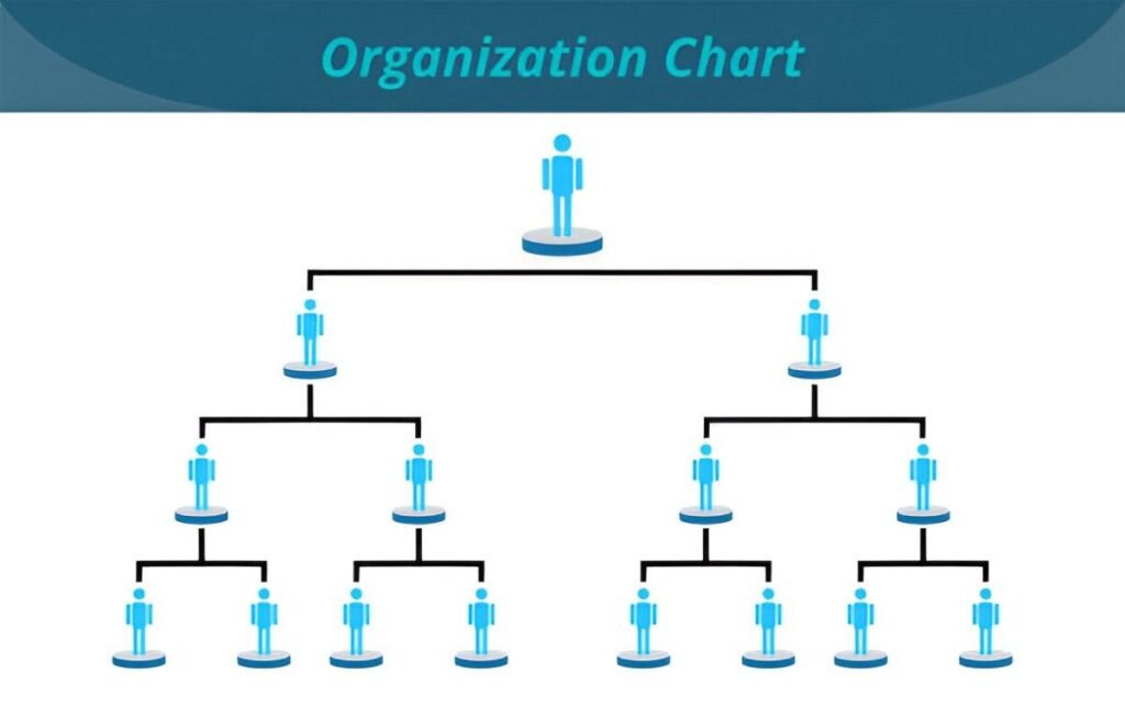 Divisional Organizational Chart Excel Template