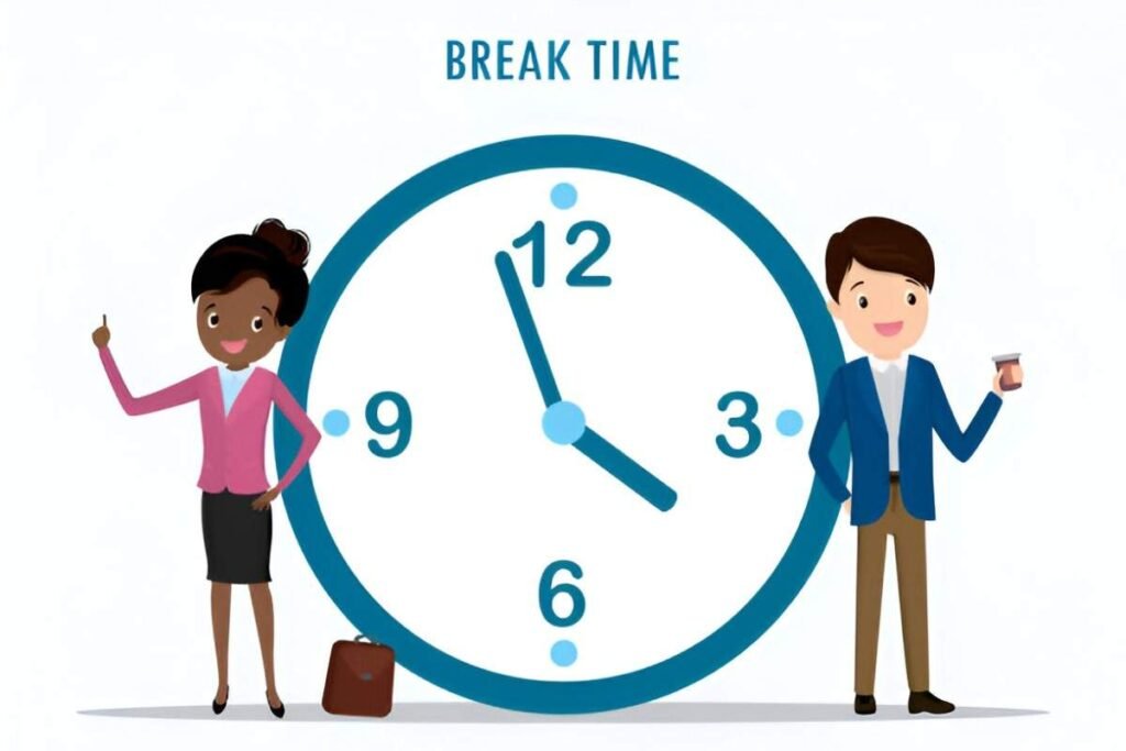 Employee Timesheet with Breaks Excel Template