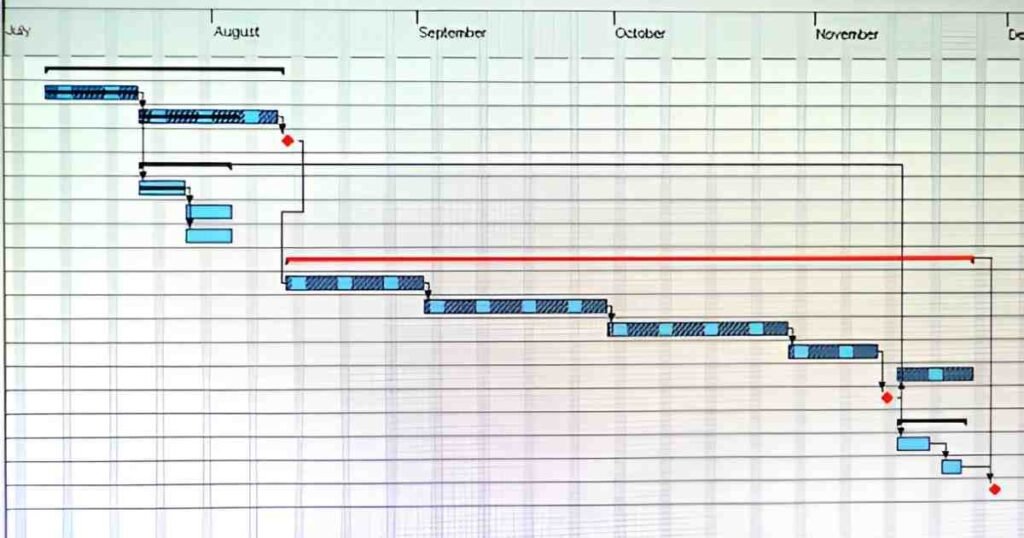 Example Hotel Gantt Chart Excel Template