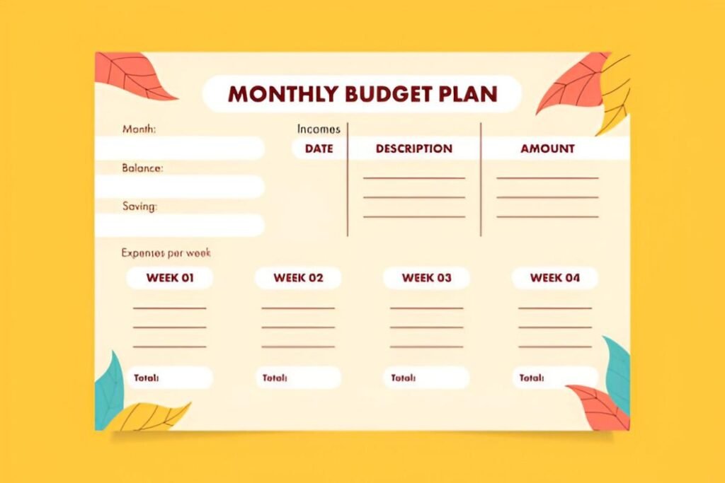 Free Excel Template Download Monthly Budget Worksheet