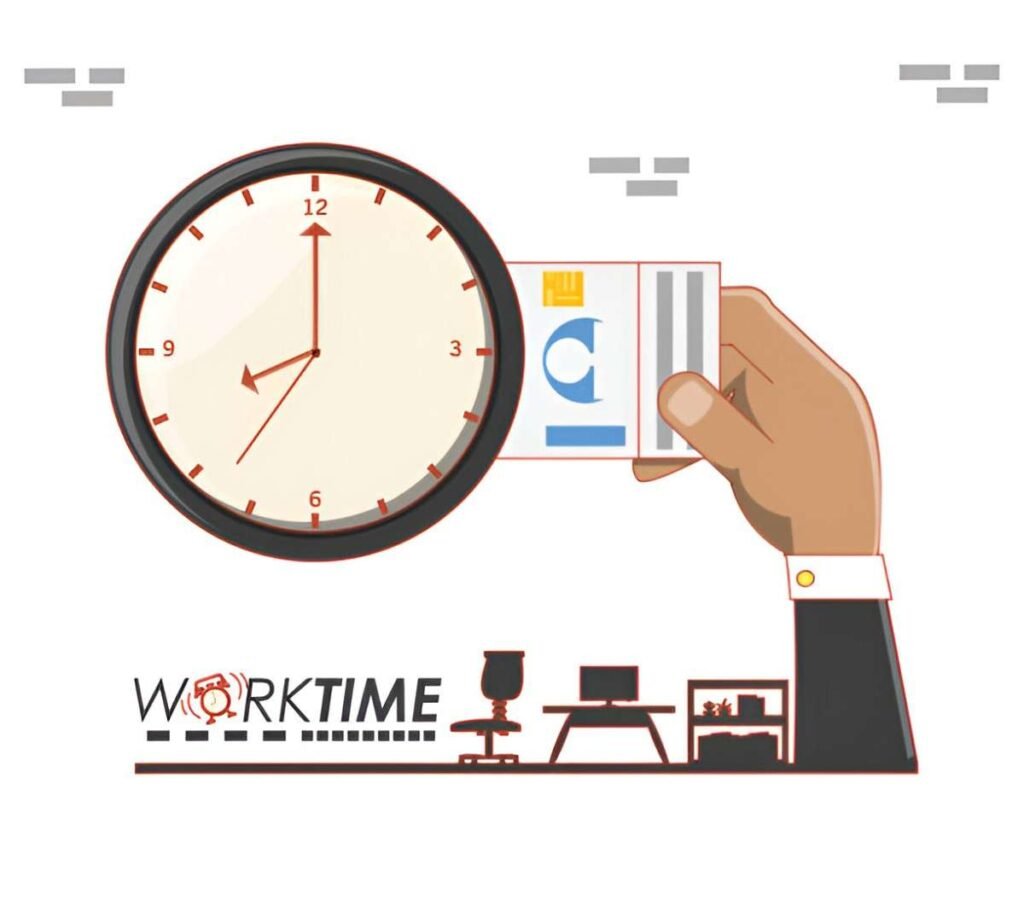 Work Break Timer Card IC Timecard Template with Breaks 8857 Excel Free Download – The Fox ...