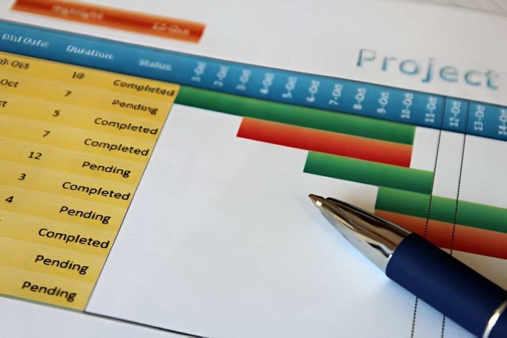 Project Management Gantt Chart Excel Template