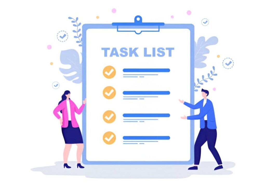 Project Task List with Gantt Chart Excel Template