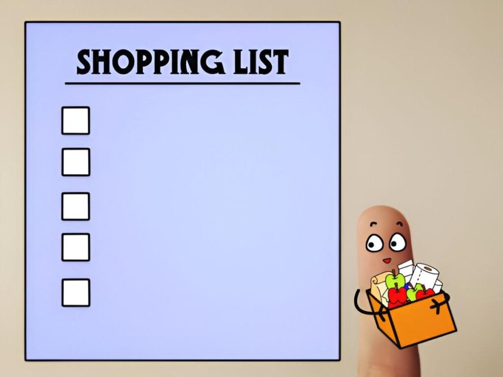 Shopping List Excel Template
