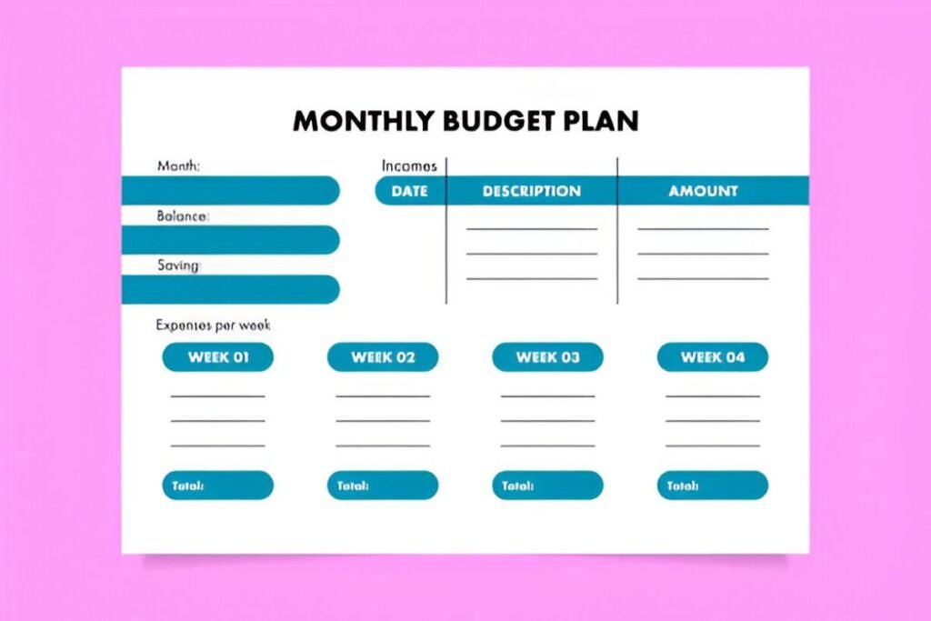 Simple Budget Planner Template Excel