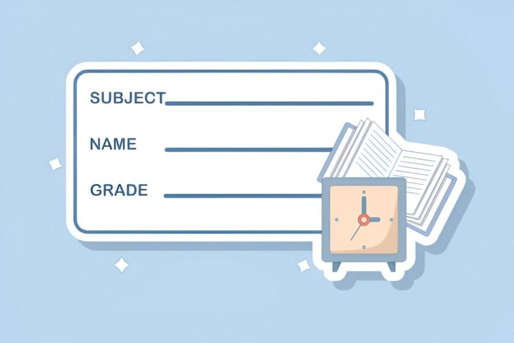 Student Gradebook for School Excel Template