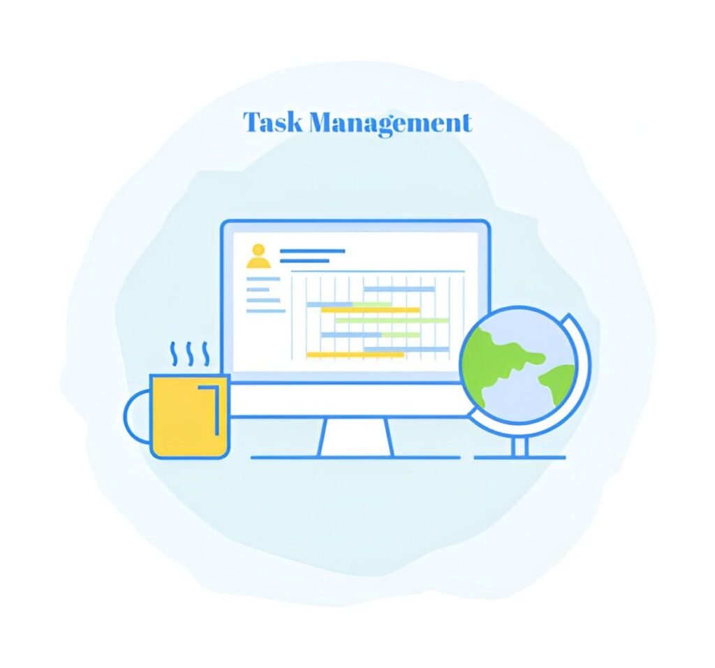 Task Management Gantt Chart Excel Template