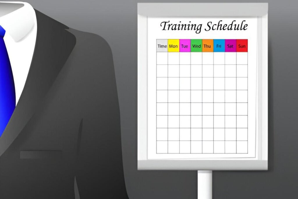 Training Schedule Gantt Chart Excel Template