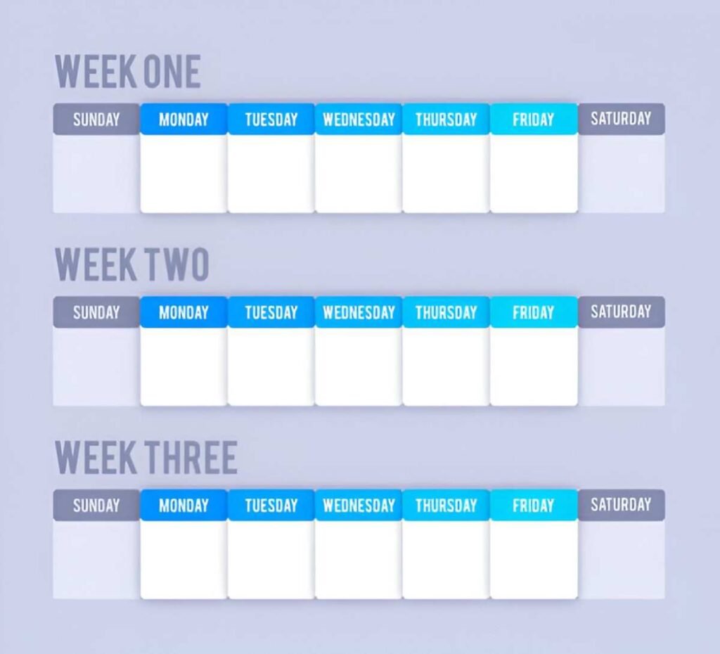 Weekly Calendar Template