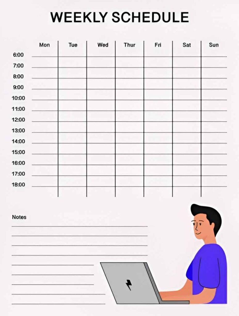 Weekly Timecard by Project Excel Template