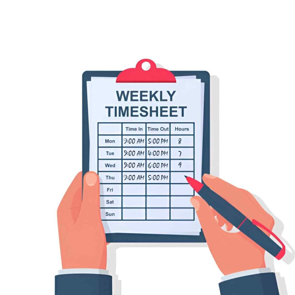 Weekly Timesheet for Multiple Jobs Excel Template