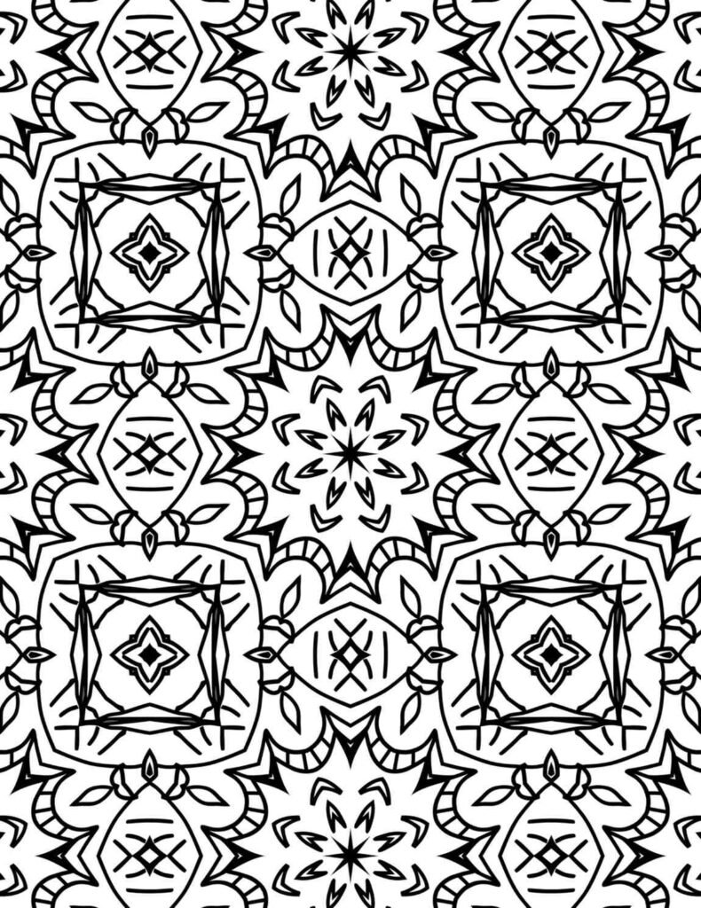 Free printable flowing petal mandala design for relaxation and creative expression