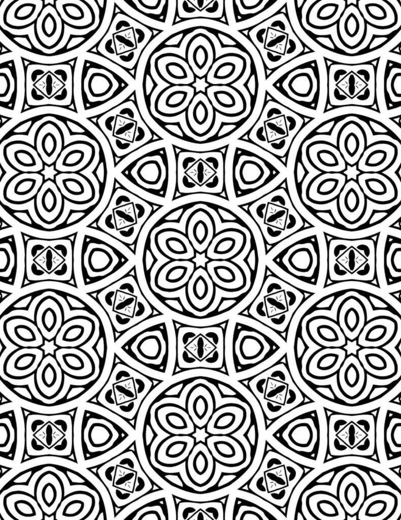 moroccan-tile-mandala-islamic-geometric-coloring-page-floral-rosettes-free-printable